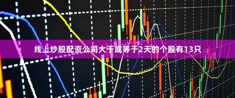 线上炒股配资公司大于或等于2天的个股有13只